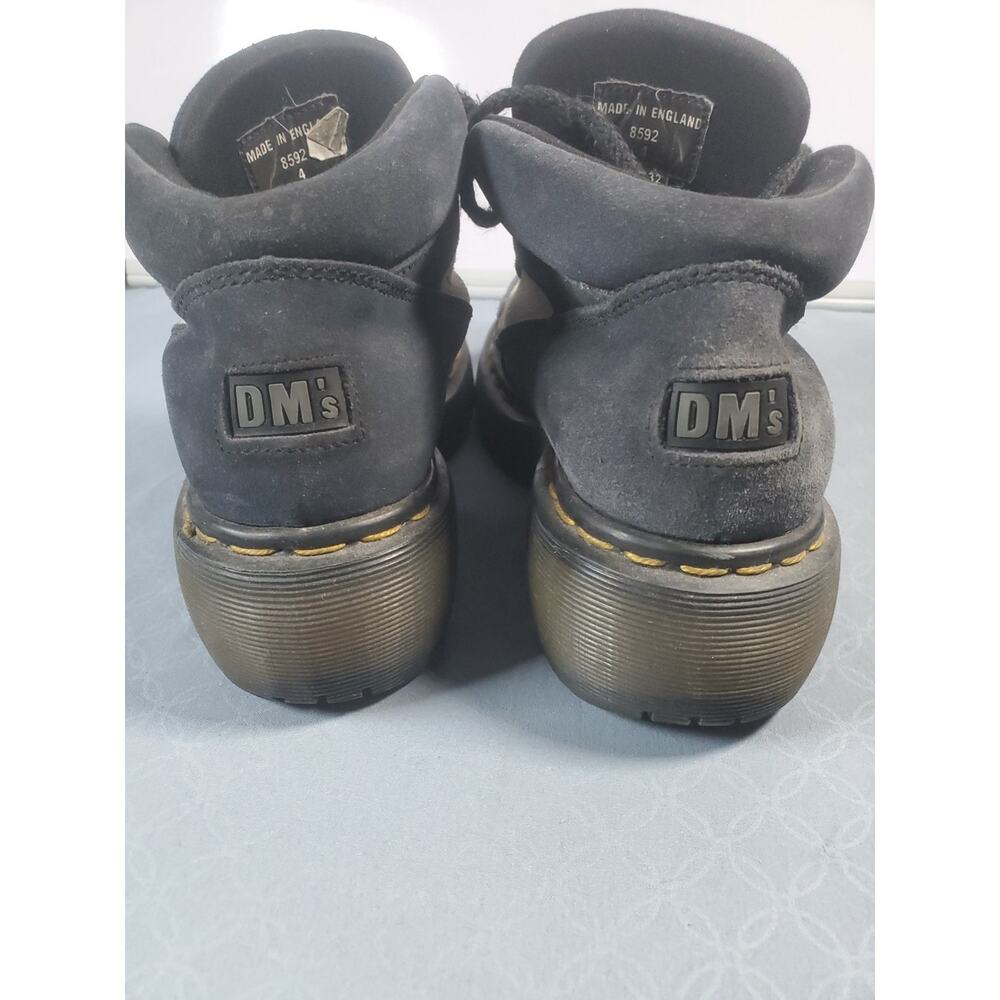 Vintage Dr. Martens 8592 Blue Suede Y2K Platform Boots Women Size 4 - Picture 5 of 16